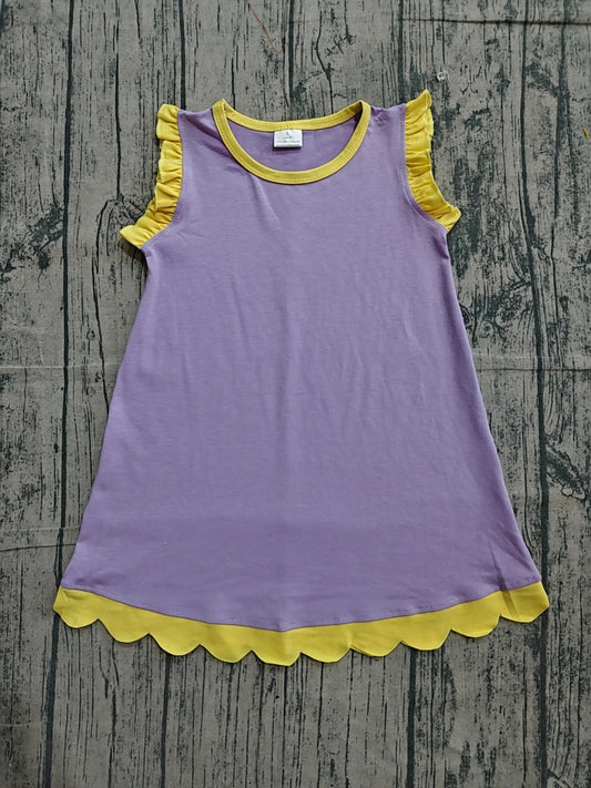 Preorder Samples GSD4042 Light Purple Sleeveless Girls Dress