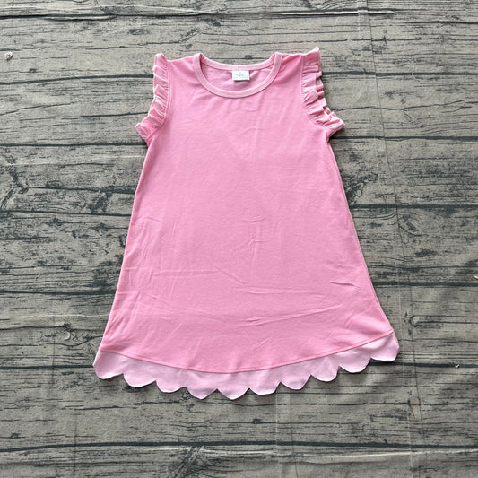 Preorder Samples GSD4043 Pink Sleeveless Girls Dress