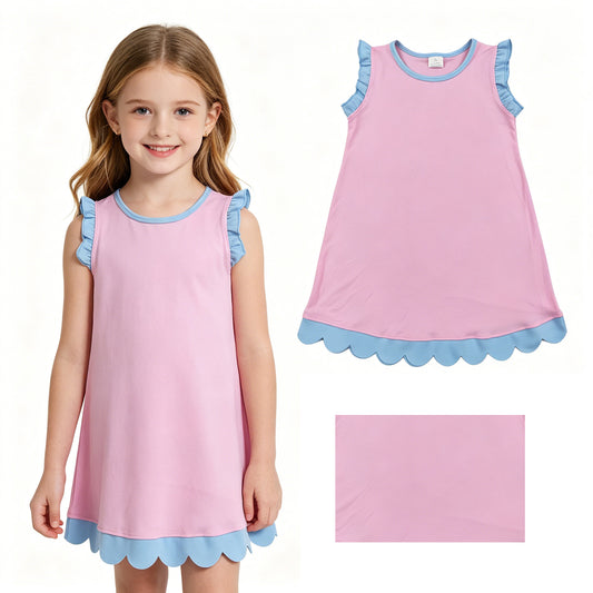 GSD4044 Light Pink Sleeveless Girls Dress