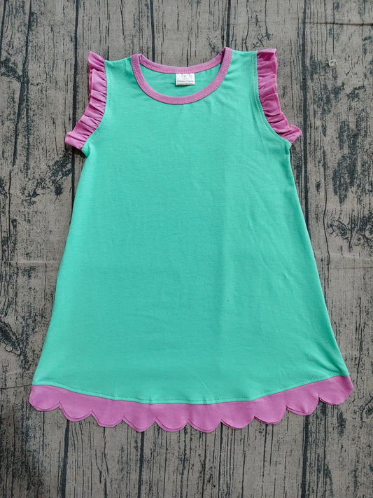 Preorder Samples GSD4049 Mint Green Sleeveless Girls Dress