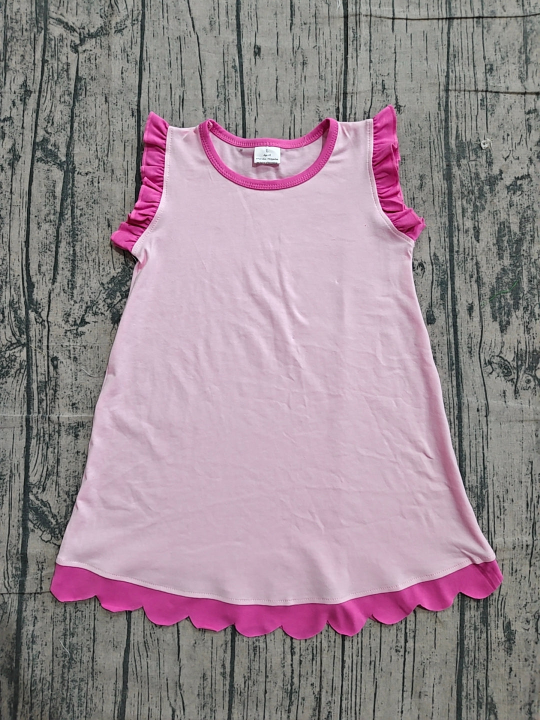 Preorder Samples GSD4052 Pink Sleeveless Girls Dress