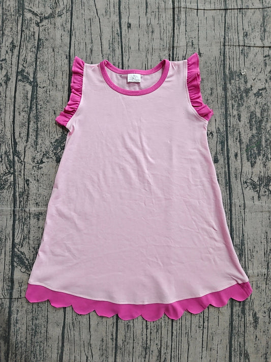 Preorder Samples GSD4052 Pink Sleeveless Girls Dress