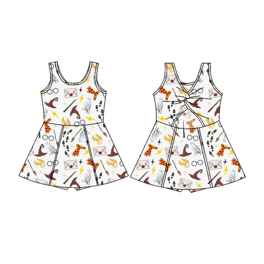 preorder GSD4119 Magic Owl Skorts Girls Dress