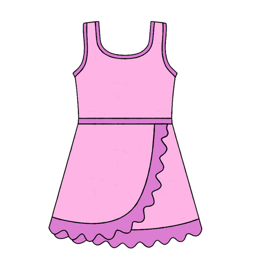 preorder GSD4123 Yoga Hot Pinkl Skorts Girls Dress