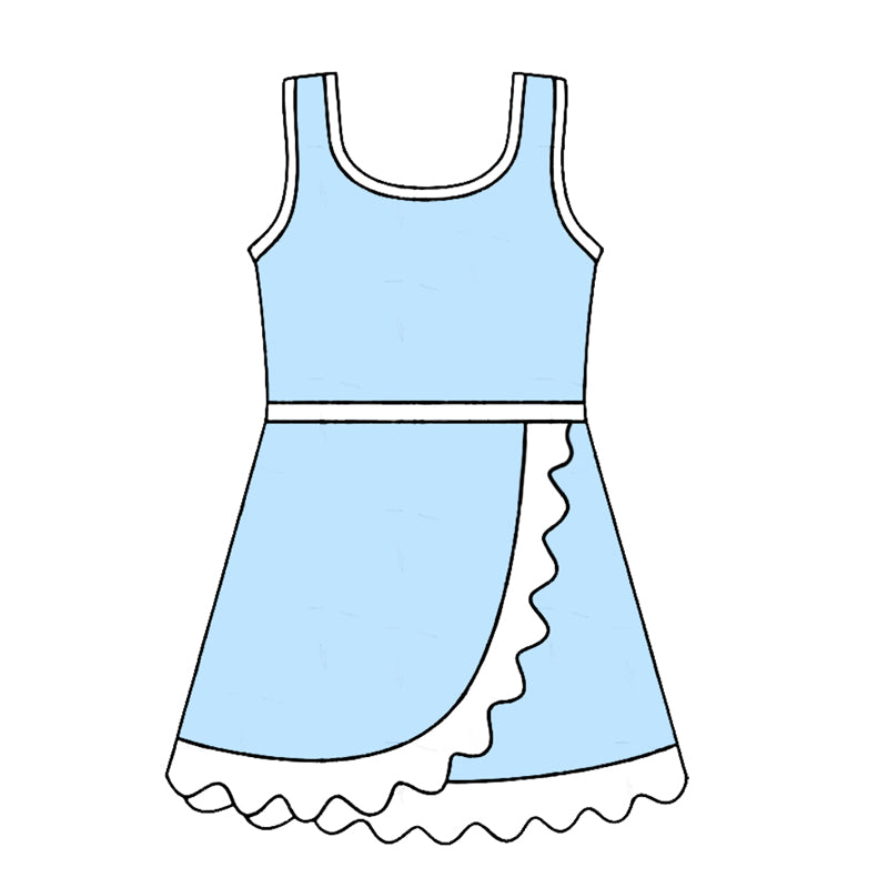 preorder GSD4124 Yoga Light Blue Skorts Girls Dress