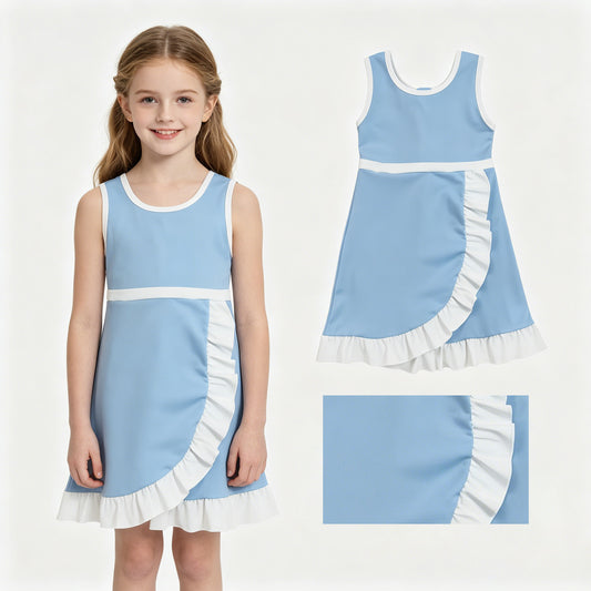 GSD4124 Yoga Light Blue Skorts Girls Dress