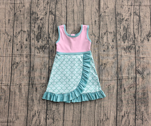 preorder Samples GSD4125 Yoga Light Blue Pink Skorts Girls Dress
