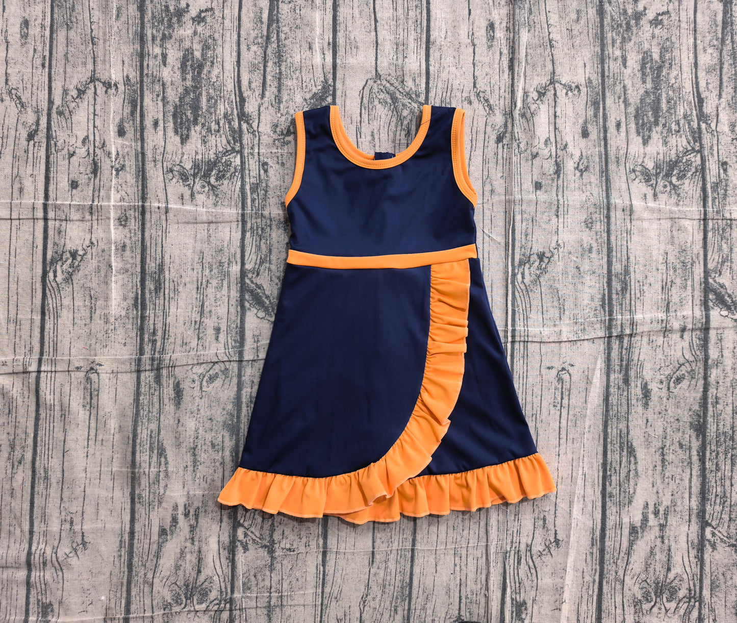 preorder Samples GSD4131 Yoga Navy Blue Skorts Girls Dress