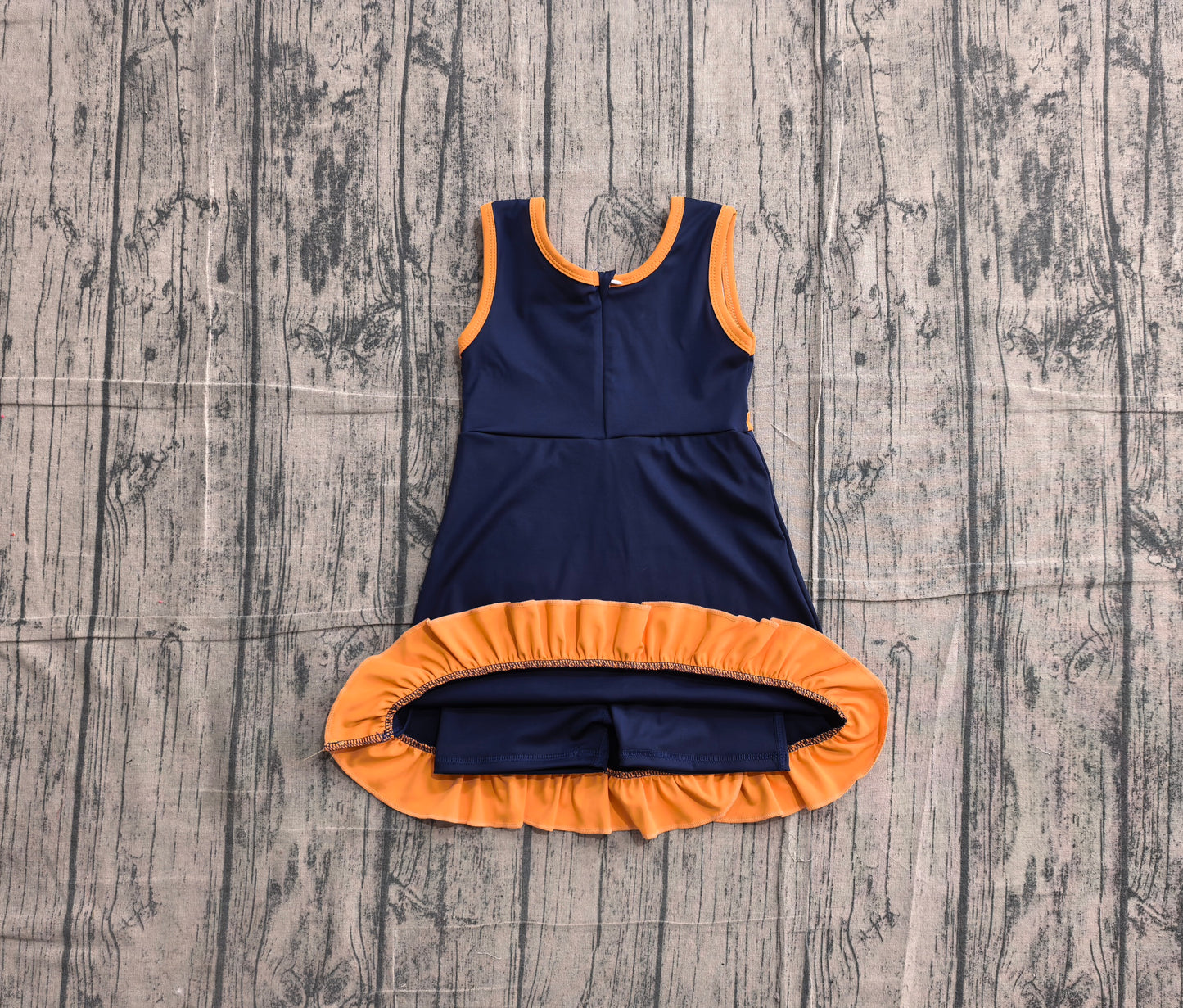 preorder Samples GSD4131 Yoga Navy Blue Skorts Girls Dress