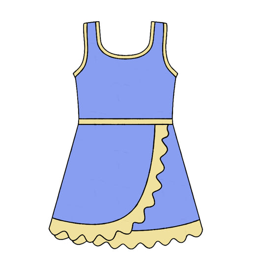 preorder GSD4137 Yoga Blue Skorts Girls Dress