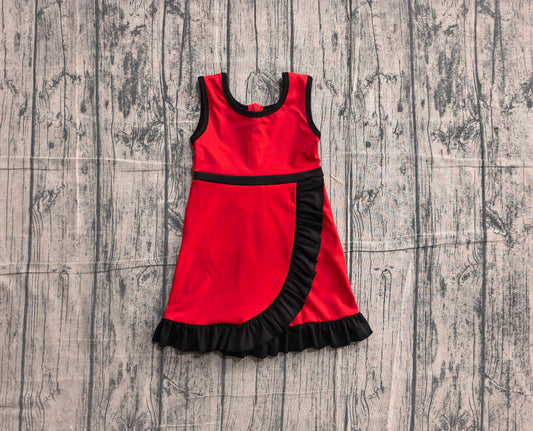 preorder GSD4146 Yoga Red Skorts Girls Dress