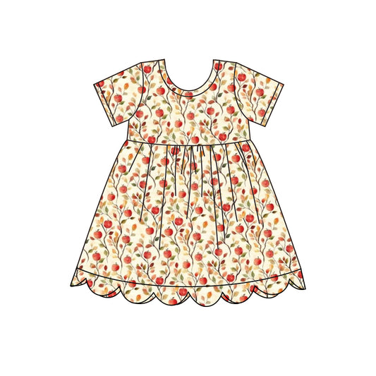 Preorder GSD4156 Apple Short Sleeve Girls Dress