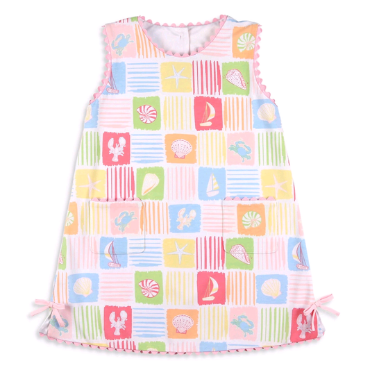 Preorder GSD4172 Cartoon Crab Shells Girls Dress