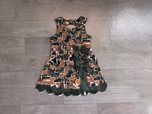 preorder Samples GSD4229 Yoga Camo Bows Skorts Sleeveless Girls Set