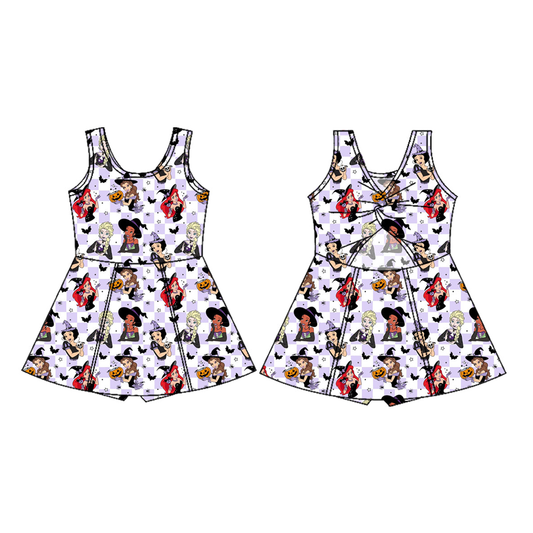 preorder GSD4290 Halloween Princess Sleeveless Skorts Girls Set