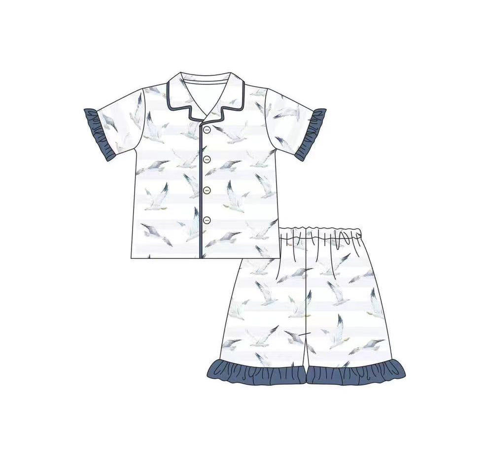 preorder GSSO0415 Hunting mallard short sleeve girls pajamas