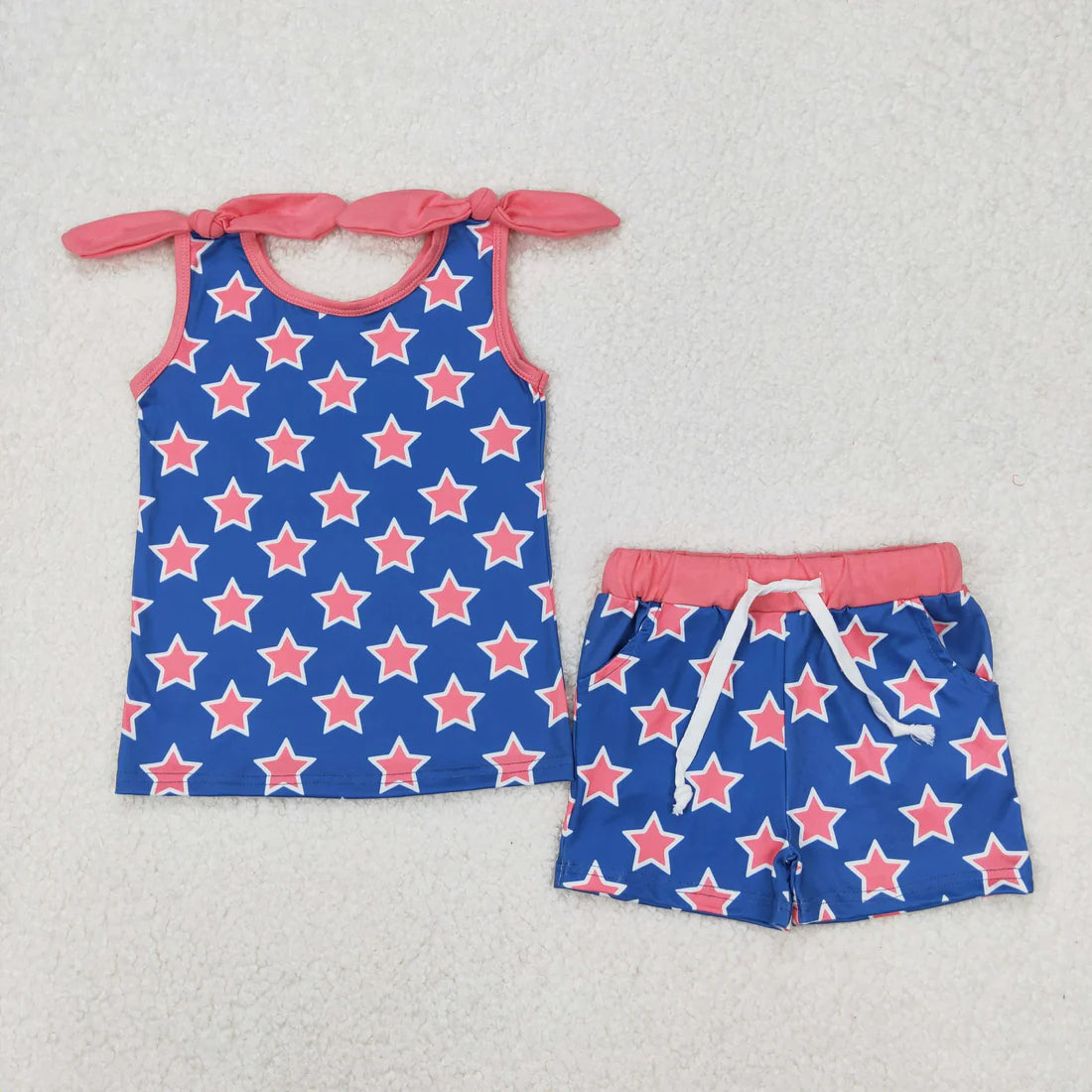 Summer girls set RTS Sibling Clothes