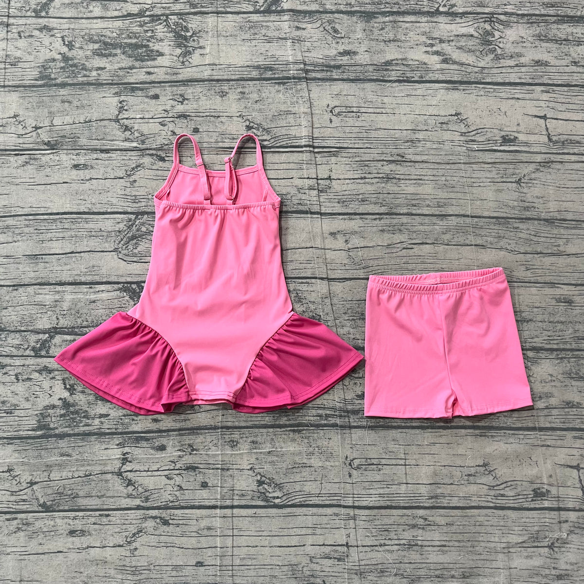 preorder Samples GSSO3259 Yoga Hot Pink Top Shorts Girls Set