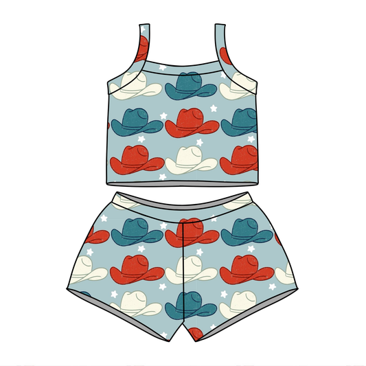 preorder GSSO3509 Western Hat Summer Girls Set