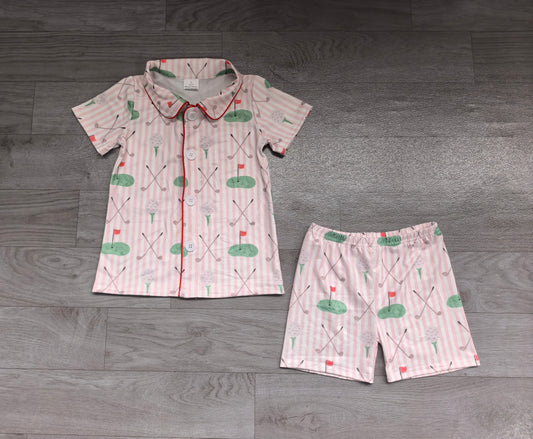 preorder Samples GSSO3867 Golf Short Sleeve Shorts Girls Set