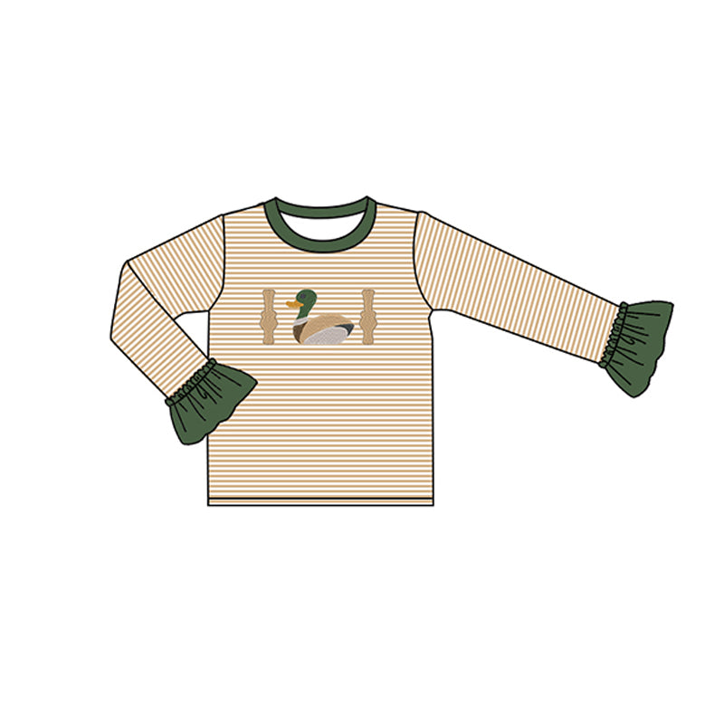 preorder GT0366 Mallard duck long sleeve girls pullover