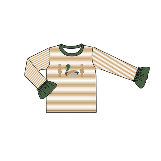 preorder GT0366 Mallard duck long sleeve girls pullover