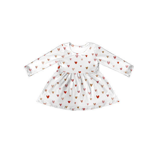 preorder GT0383 Red heart long sleeve girls top