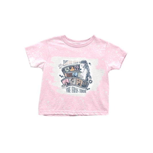 preorder GT0538 country singer TS pink short sleeve girls top