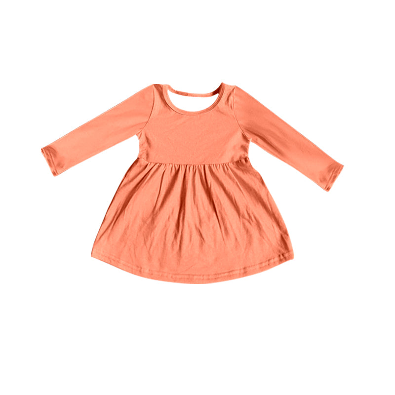 preorder GT0754 cute orange long sleeve girls top