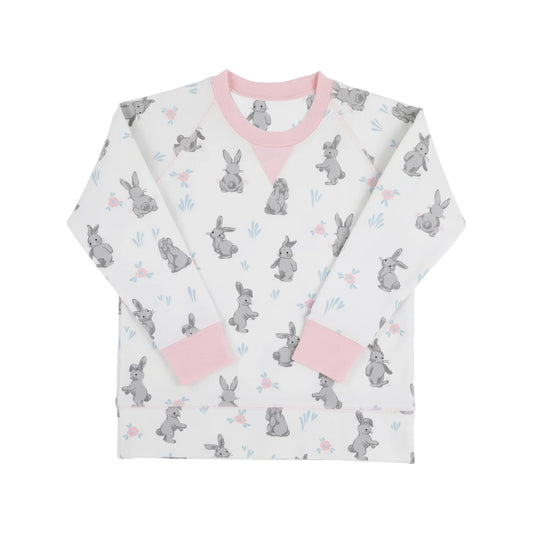 preorder GT1233 Easter bunny rabbit carrot pink long sleeve girls top