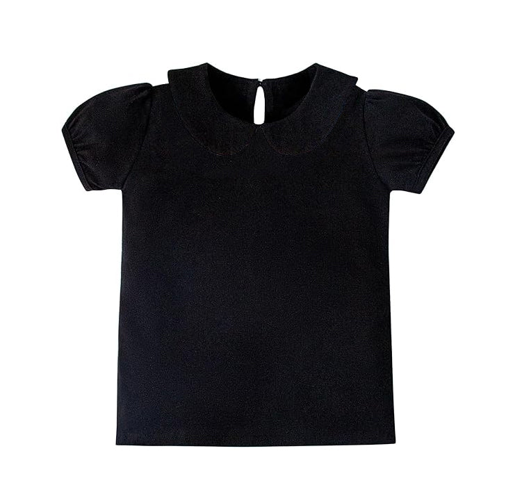 preorder GT1304 yoga black short sleeve girls top