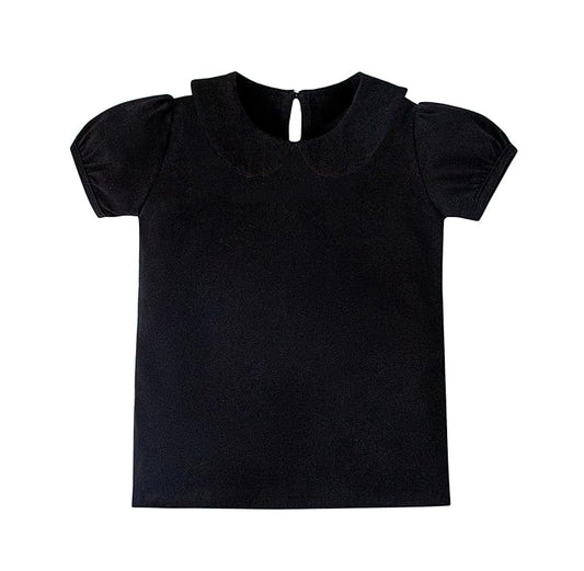 preorder GT1304 yoga black short sleeve girls top