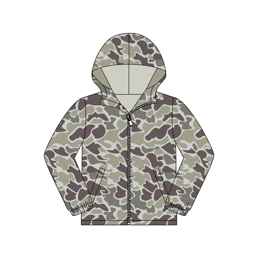 preorder GT1424 Hunting Camo Zipper Hoodie Long Sleeve Adult Women Coat