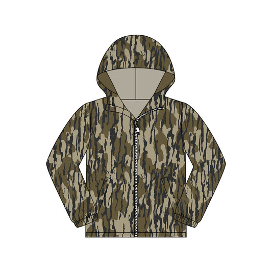 preorder GT1425 Hunting Camo Zipper Hoodie Long Sleeve Adult Women Coat