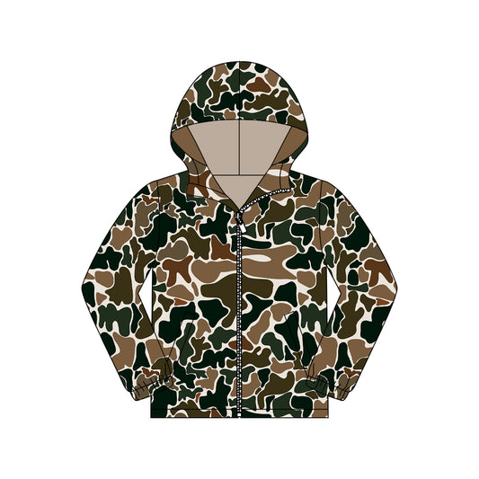 preorder GT1428 Hunting Camo Zipper Hoodie Long Sleeve Adult Women Coat