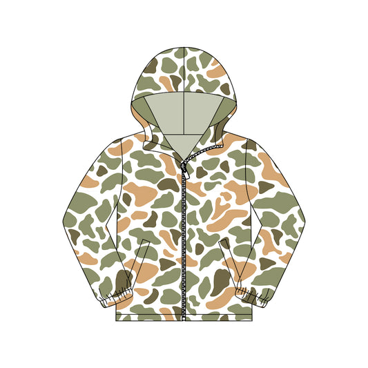 preorder GT1430 Hunting Camo Zipper Hoodie Long Sleeve Adult Women Coat