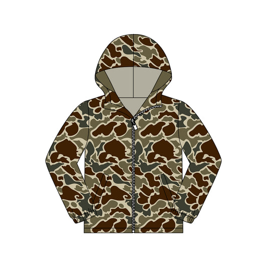 preorder GT1431 Hunting Camo Zipper Hoodie Long Sleeve Adult Women Coat
