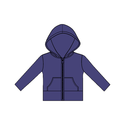 preorder GT1469 Yoga Purple Zipper Hoodie Long Sleeve Girls Coat