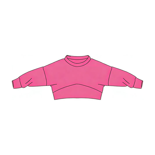 preorder GT1557 Pink Long Sleeve Girls Top