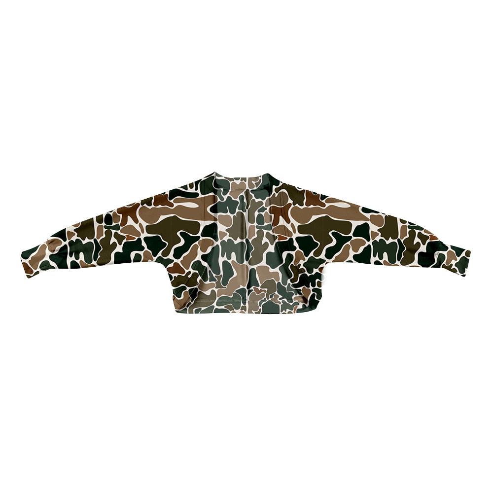 preorder GT1573 Yoga Hunting Camo Long Sleeve Girls Top