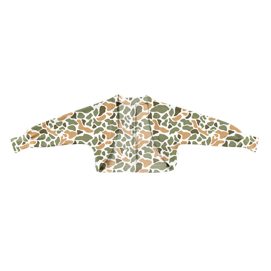 preorder GT1575 Yoga Hunting Camo Long Sleeve Girls Top