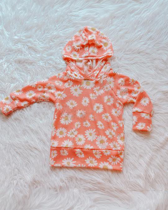 preorder GT1578 Flowers Hoodie Long Sleeve Girls Top