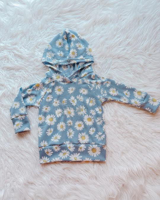 preorder GT1579 Flowers Hoodie Long Sleeve Girls Top