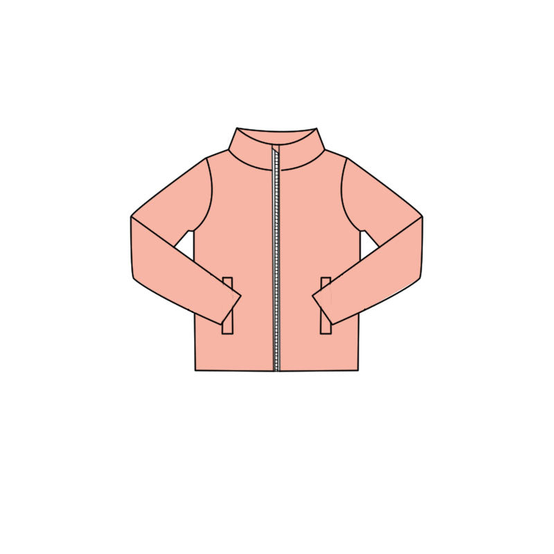 preorder GT1615 Yoga Pink Long Sleeve Girls Coat