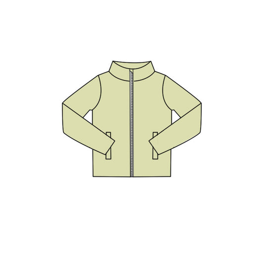 preorder GT1616 Yoga Green Long Sleeve Girls Coat