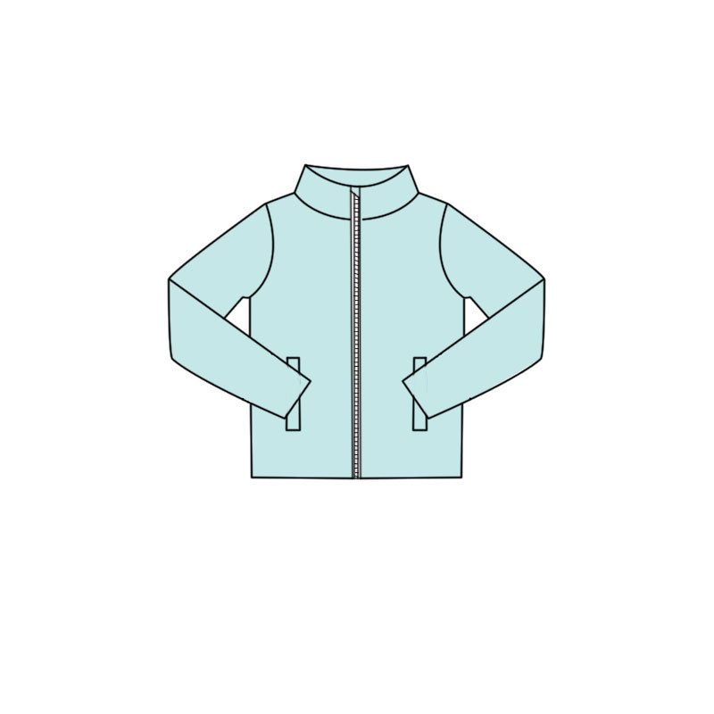preorder GT1617 Yoga Blue Long Sleeve Girls Coat