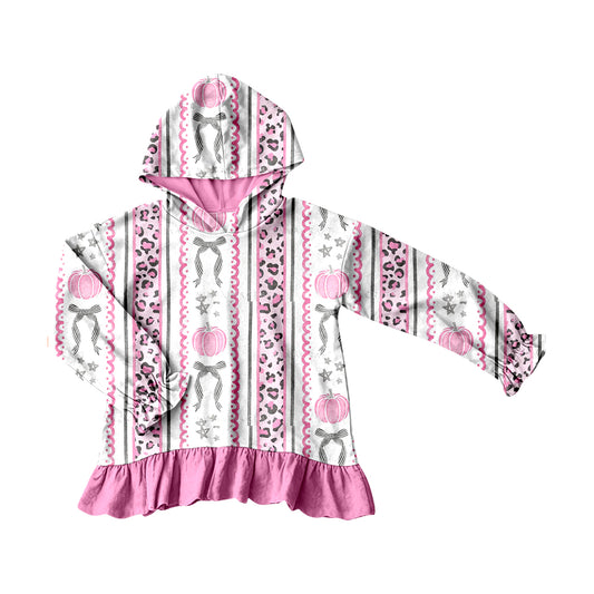 preorder GT1645 Pumpkin Pink Hoodie Long Sleeve Girls Top