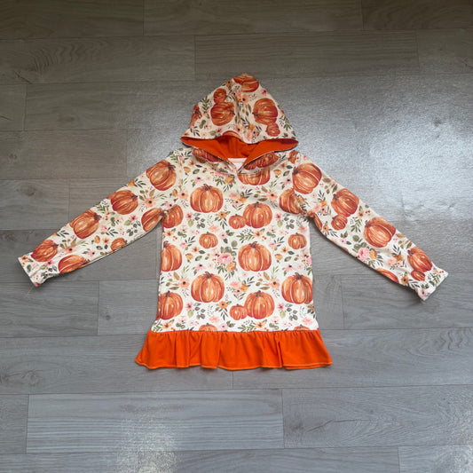preorder Samples GT1647 Pumpkin Pink Hoodie Long Sleeve Girls Top