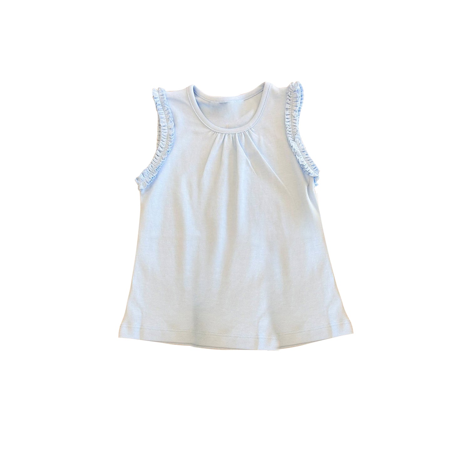 preorder GT1699 White Sleeveless Girls Top