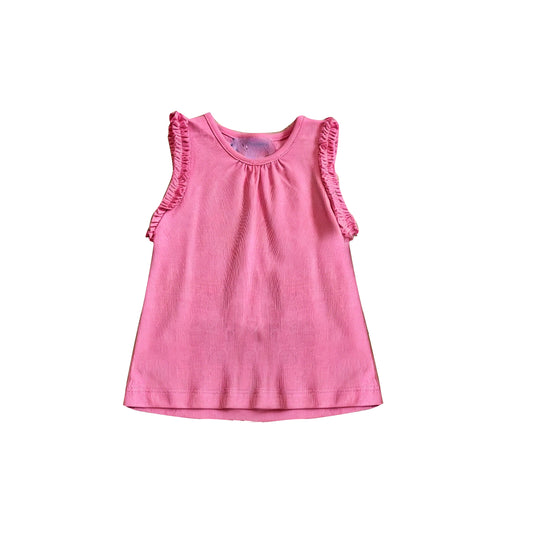 preorder GT1700 Hot Pink Sleeveless Girls Top